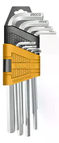 Juego 9 Llaves Allen Larga Cromo 1.5 - 10mm Ingco Hhk11091 - Miniatura 2