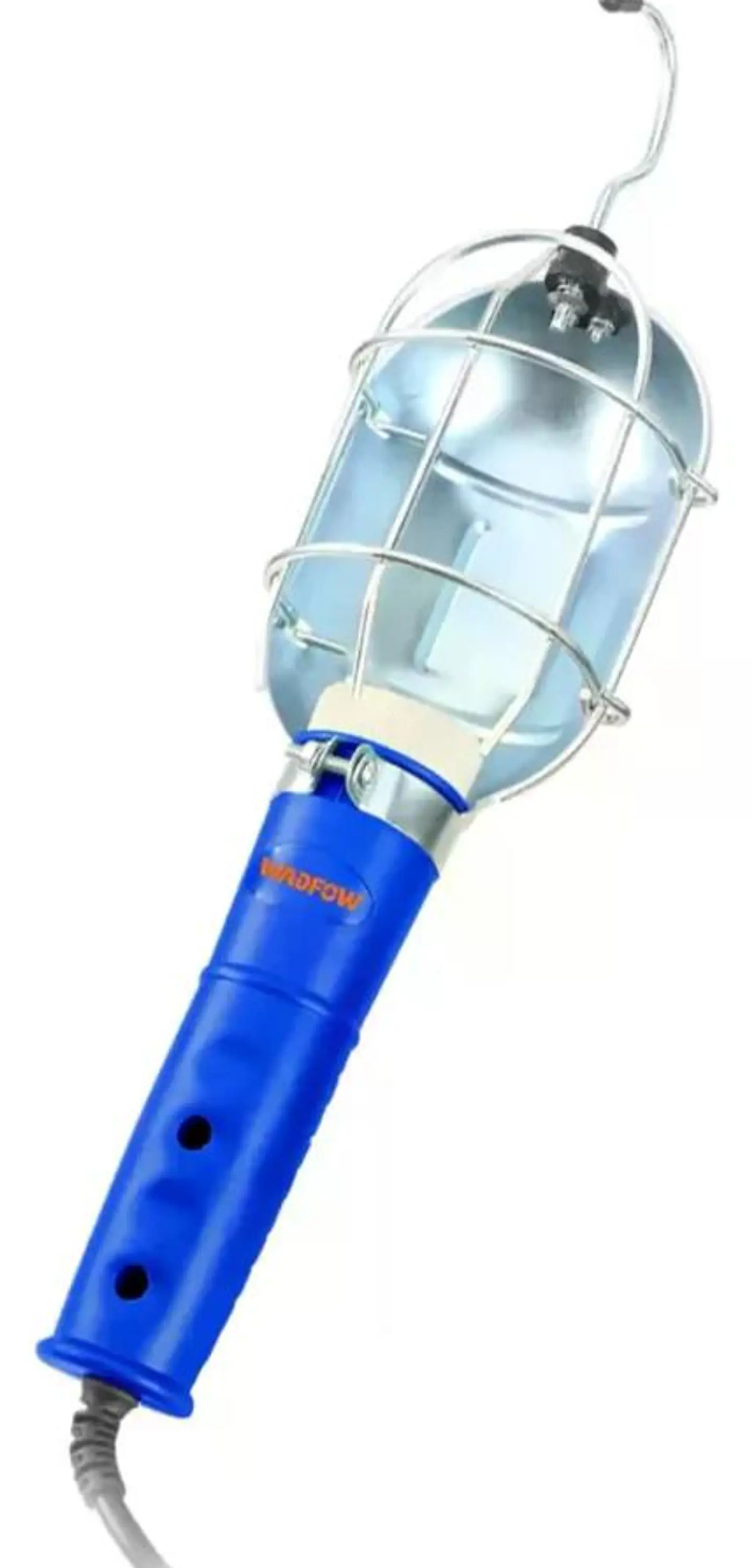 Lampara De Mano Wadfow 75w 10 Mts E27 Wfl30001 Autos Mecánic Blanco Azul 2