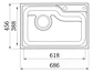 Lavaplatos Empotrable Empotrado 800x500x220 Mm Hessen Taumm Gris - Miniatura 2
