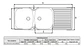Lavaplatos Doble 120x50 Sobreponer Izquierdo Monomando Taumm Gris - Miniatura 2