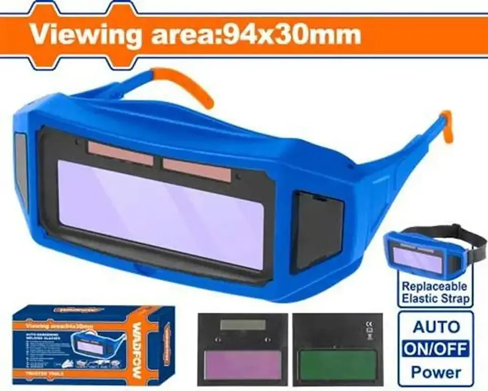 Lente Soldar Fotosensible Wadfow Wwa1501 Azul Liso Azul Lisa 2