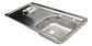 Lavaplatos Lava Vajilla Sobreponer 100x50 Taumm Izquierdo Gris - Miniatura 2