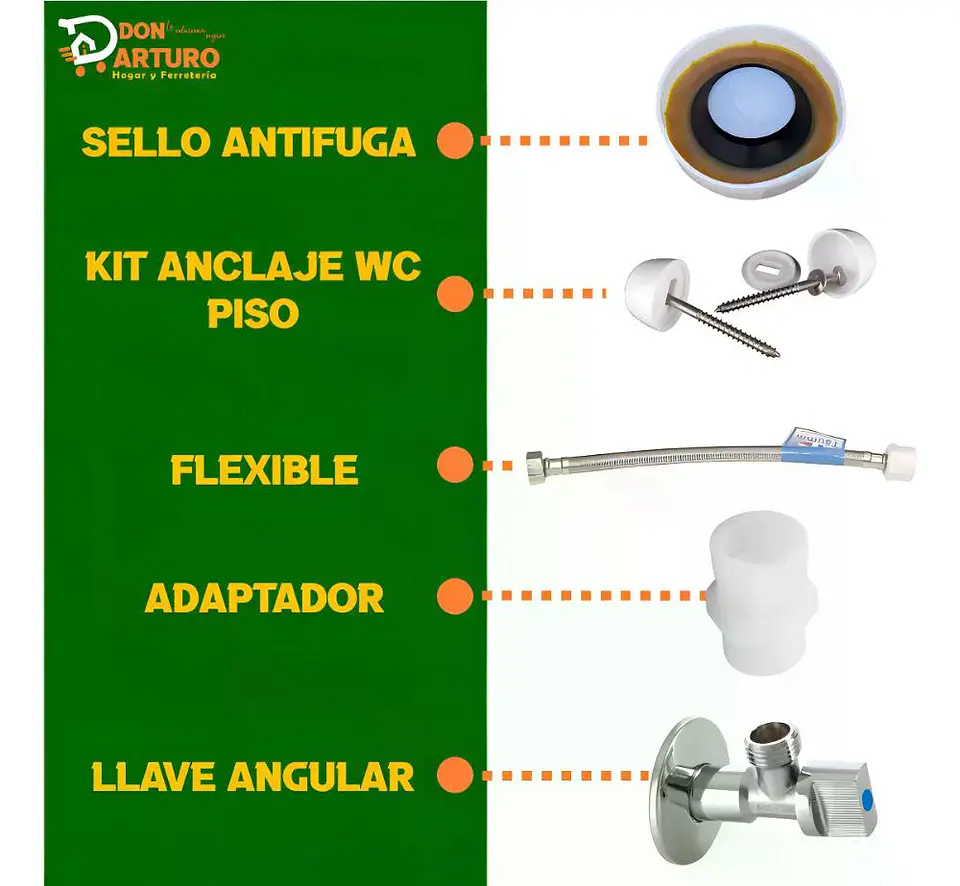 Kit Wc Anclaje Antifuga Admisión 4