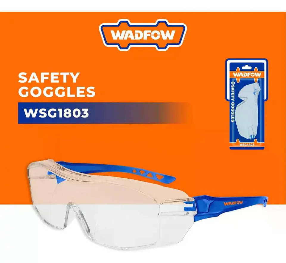 Lentes De Seguridad Transparente Wadfow Full-slice Wsg1803 Transparente 3