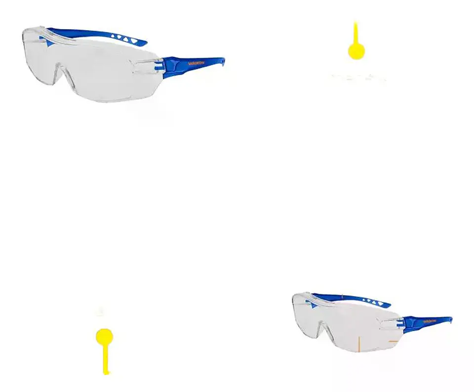 Lentes De Seguridad Transparente Wadfow Full-slice Wsg1803 Transparente 8