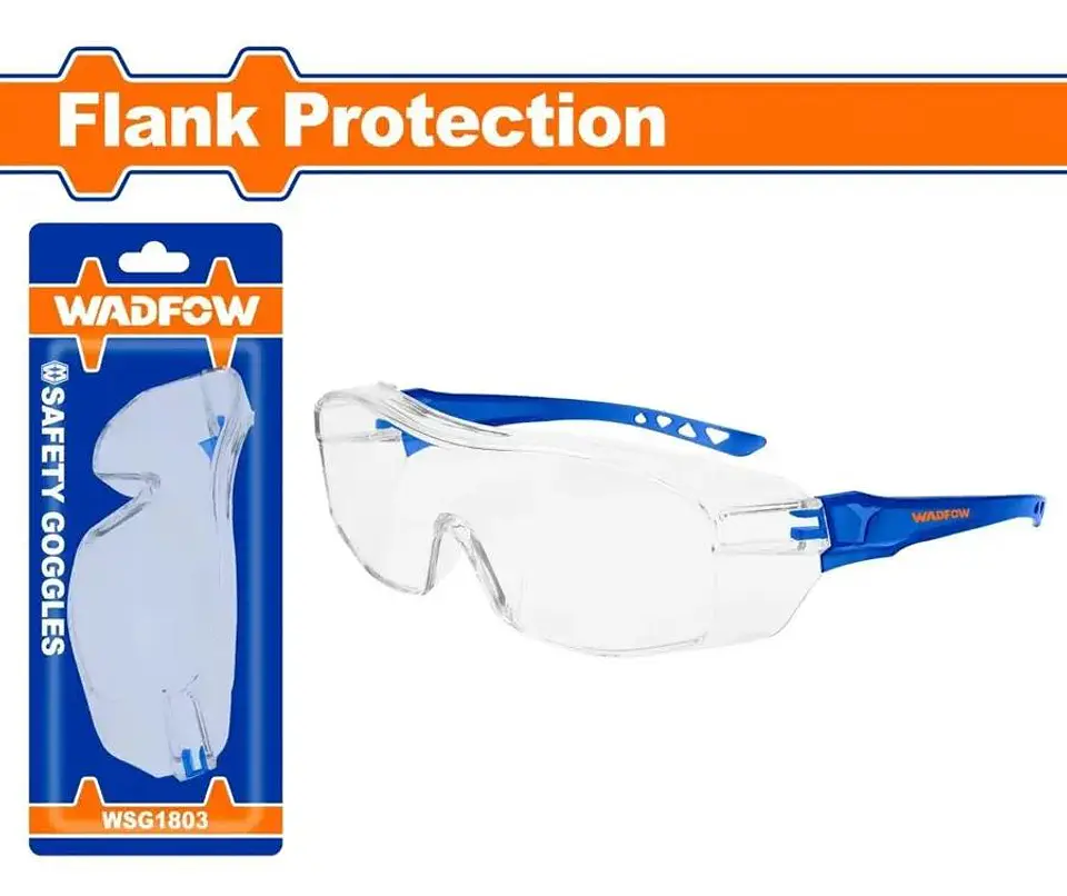 Lentes De Seguridad Transparente Wadfow Full-slice Wsg1803 Transparente 10