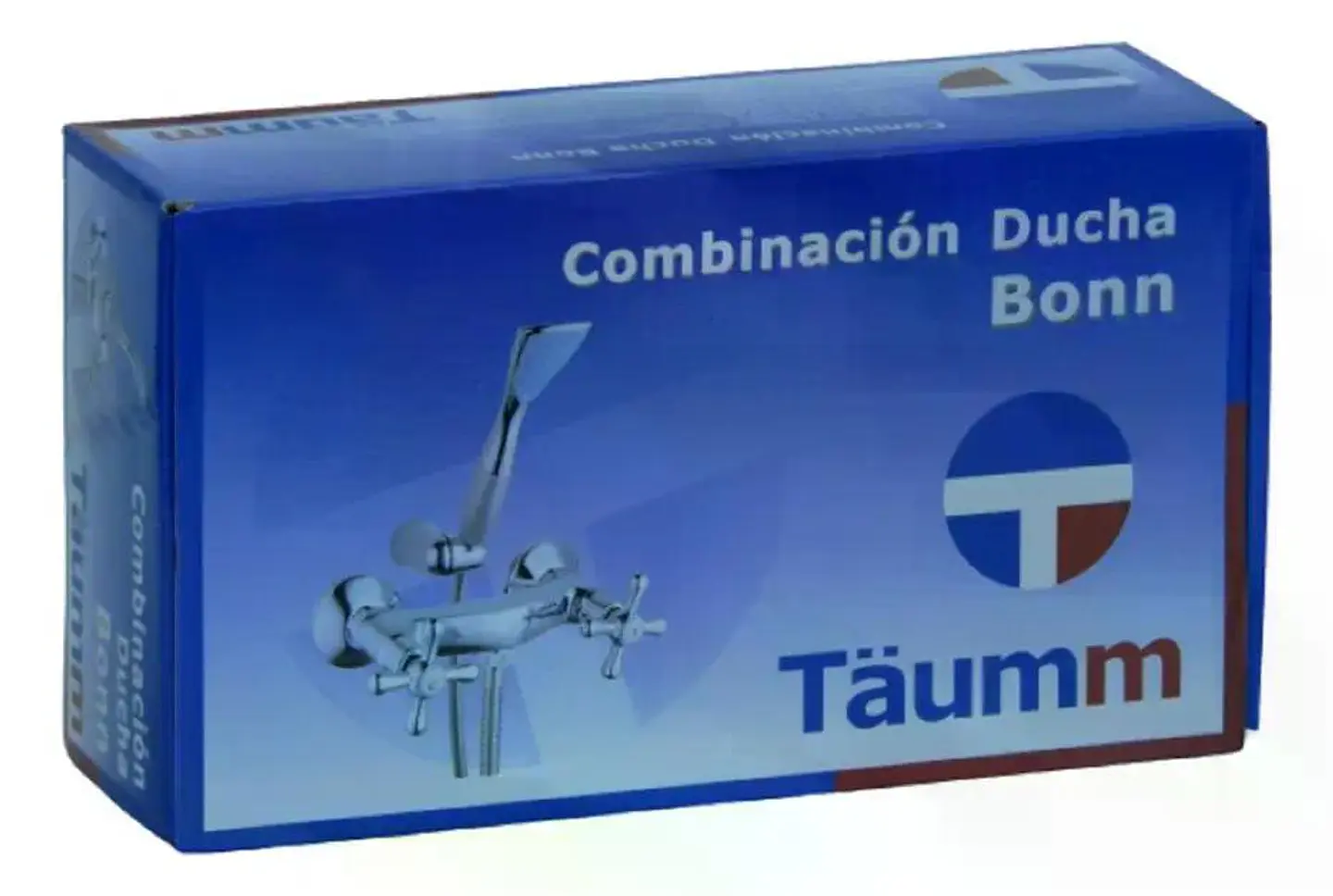 Llave Combinación Ducha Bonn Taumm Con Flexible Mango Ducha Cromado Cromado Brillante 4