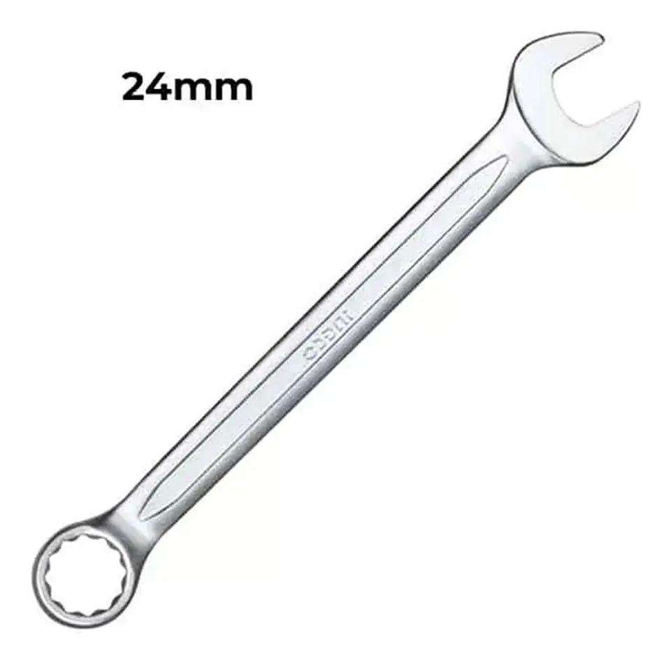 Llave Combinada Boca Y Estriada 24 Mm Cr-v Ingco Hcspa241 5