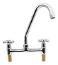 Llave Combinación Para Lavaplato Cuerpo Fundido Bonn Taumm Gris Cromado - Miniatura 2