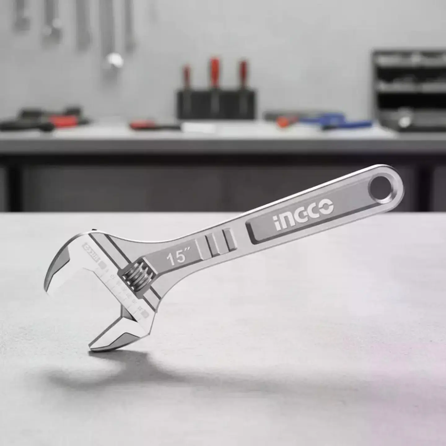 Llave Ajustable 0-46mm 15´´ Ingco Hadw131152 2