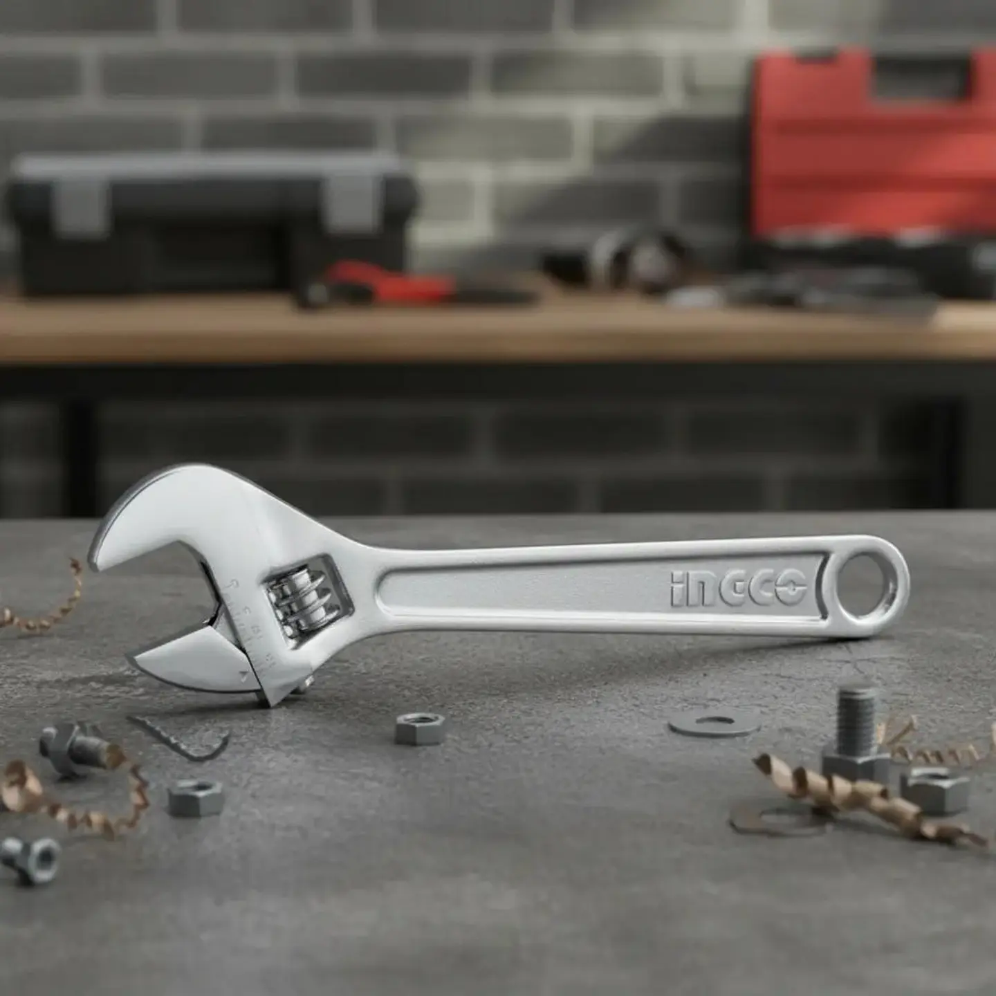 Llave Ajustable 0-46mm 15´´ Ingco Hadw131152 3