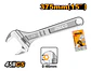 Llave Ajustable 0-46mm 15´´ Ingco Hadw131152 - Miniatura 5