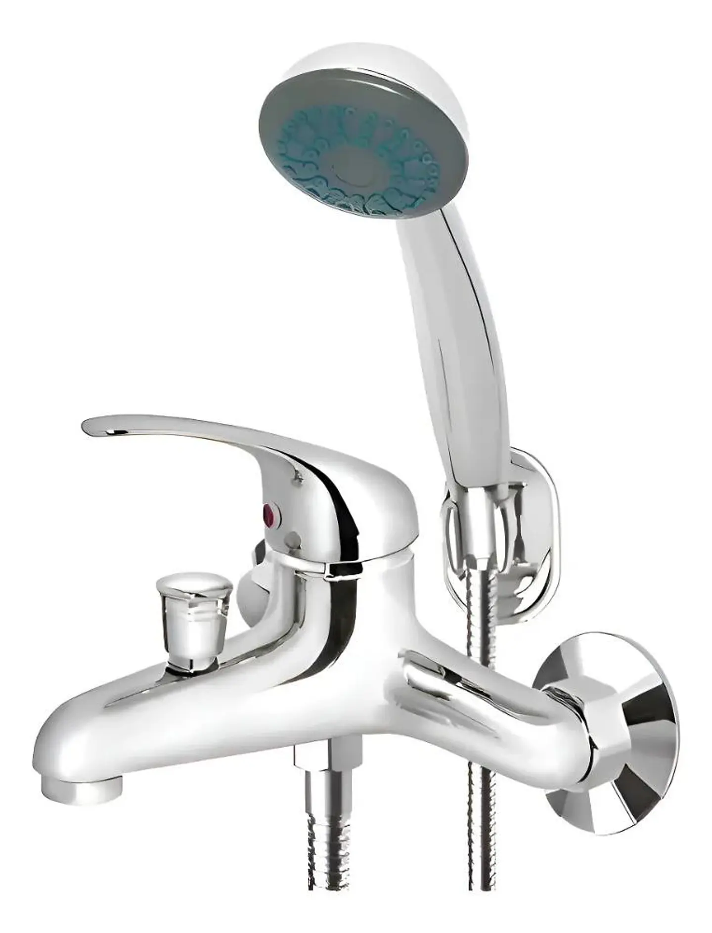 Llave Monomando Tina Ducha Colomba Taumm Color Plateado Plateado Cromado 1