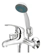 Llave Monomando Tina Ducha Colomba Taumm Color Plateado Plateado Cromado - Miniatura 1
