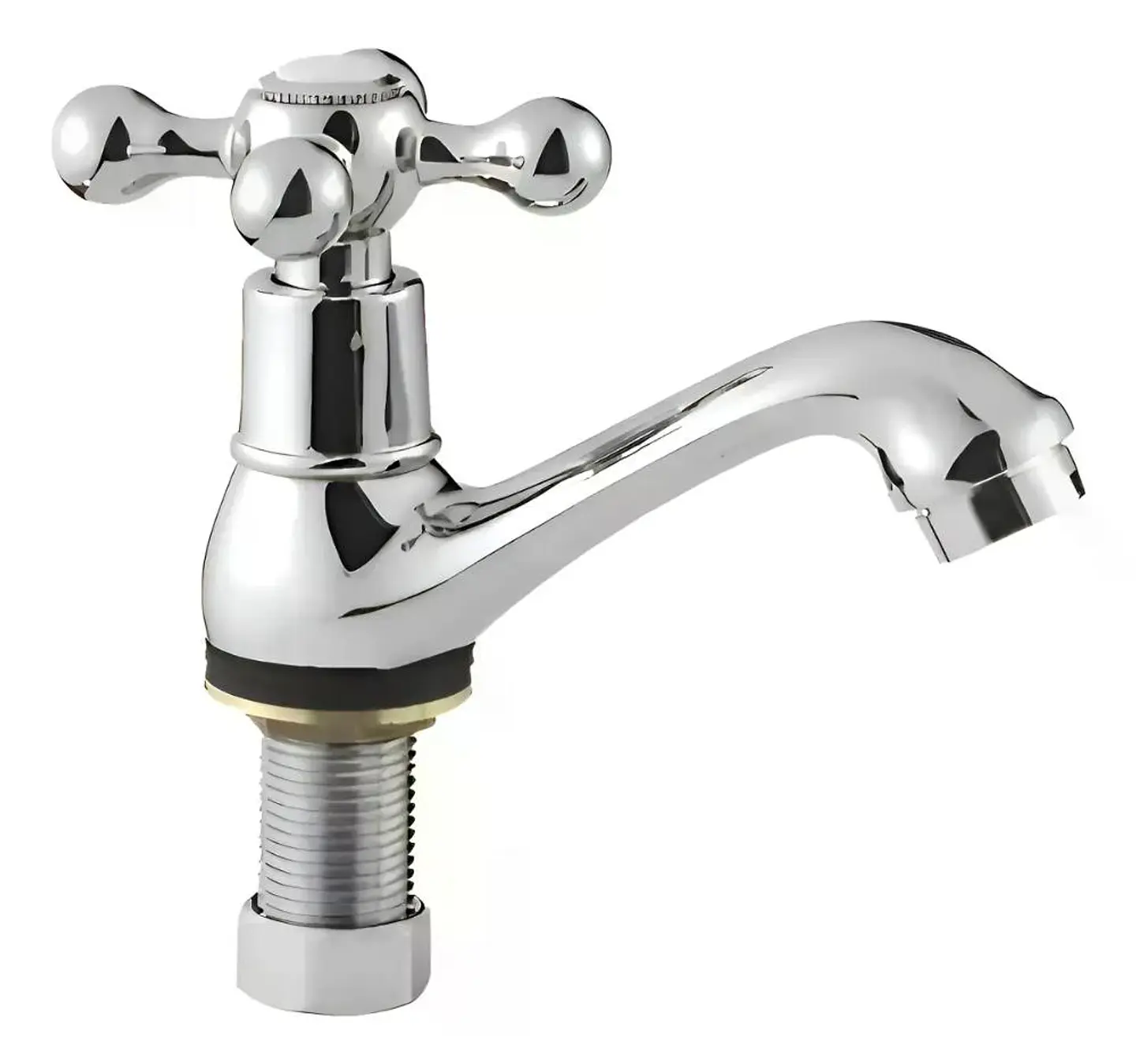 Llave Lavatorio Bonn Taumm Acabado Brillante Color Plateado Plateado Brillante 1