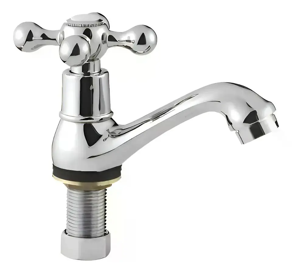 Llave Lavatorio Bonn Taumm Acabado Brillante Color Plateado Plateado Brillante 1