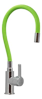 Llave Monomando Lavaplatos Cuello Flexible Taumm Grifo Verde Brillante - Miniatura 1