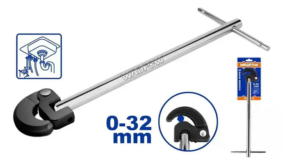 Llave Lavatorio Gasfiter 8-32 Mm 250 Mm 10 Pu Wadfow Wbf1732 Cromado 7