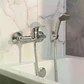 Llave Monomando Ducha Colomba Acabado Cromado Color Plateado Plata Cromado - Miniatura 2