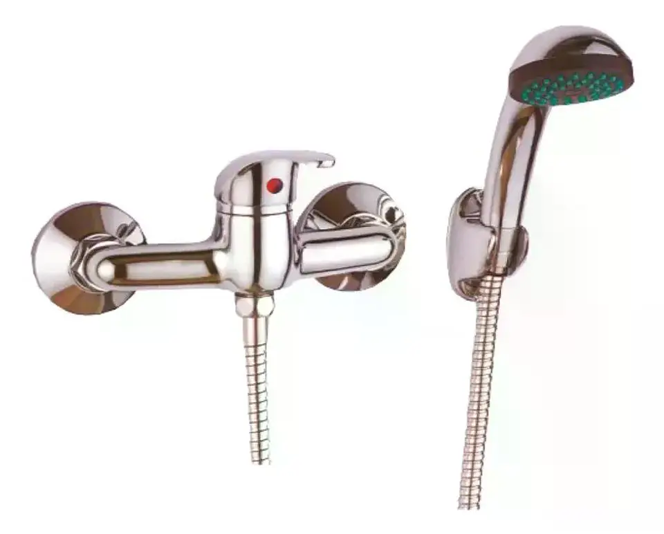 Llave Monomando Ducha Colomba Acabado Cromado Color Plateado Plata Cromado 5