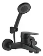 Llave Monomando Tina Ducha Notte Acabado Mate Color Negro - Miniatura 1