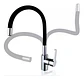 Llave Monomando Lavaplatos Cuello Flexible Taumm Grifo Negro Brillante - Miniatura 1