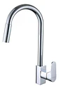 Llave Monomando Lavaplatos Vert Dusseldorf C Extraible Taumm Plateado Mate - Miniatura 1