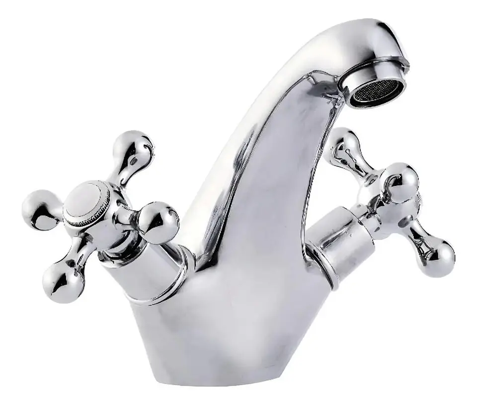Llave Monoblock Lavatorio Bonn Taumm Lavamanos Metal Cromado Metal Cromado 4
