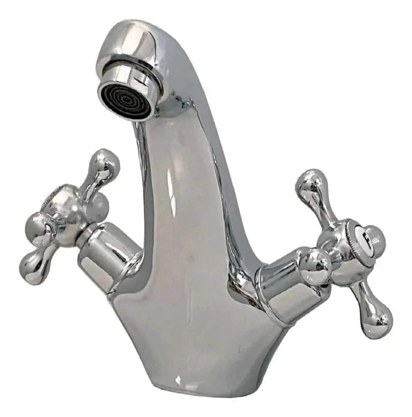 Llave Monoblock Lavatorio Bonn Taumm Lavamanos Metal Cromado Metal Cromado 5