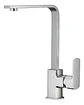Llave Monomando Lavaplatos Vertical Recto Dusseldorf Taumm Plateado Brillante - Miniatura 1