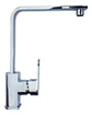 Llave Monomando Lavaplatos Vertical Recto Dusseldorf Taumm Plateado Brillante - Miniatura 3