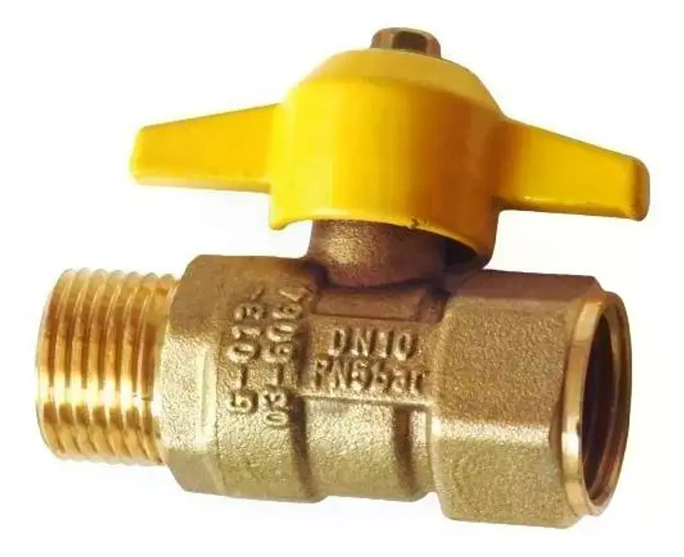Llave Paso Para Gas Hi-he 1/2 - Certificada - Taumm 1