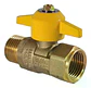 Llave Paso Para Gas Hi-he 1/2 - Certificada - Taumm - Miniatura 3