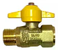 Llave Paso Para Gas Hi-he 1/2 - Certificada - Taumm - Miniatura 4