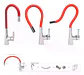 Llave Monomando Lavaplatos Cuello Flexible Taumm Grifo Rojo Brillante - Miniatura 2