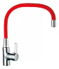 Llave Monomando Lavaplatos Cuello Flexible Taumm Grifo Rojo Brillante - Miniatura 5