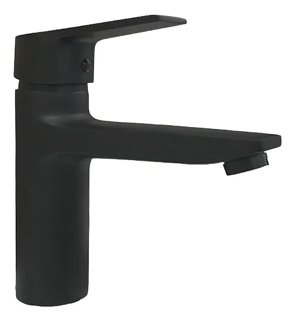 Llave Monomando Lavatorio Notte Acabado Mate Color Negro 2
