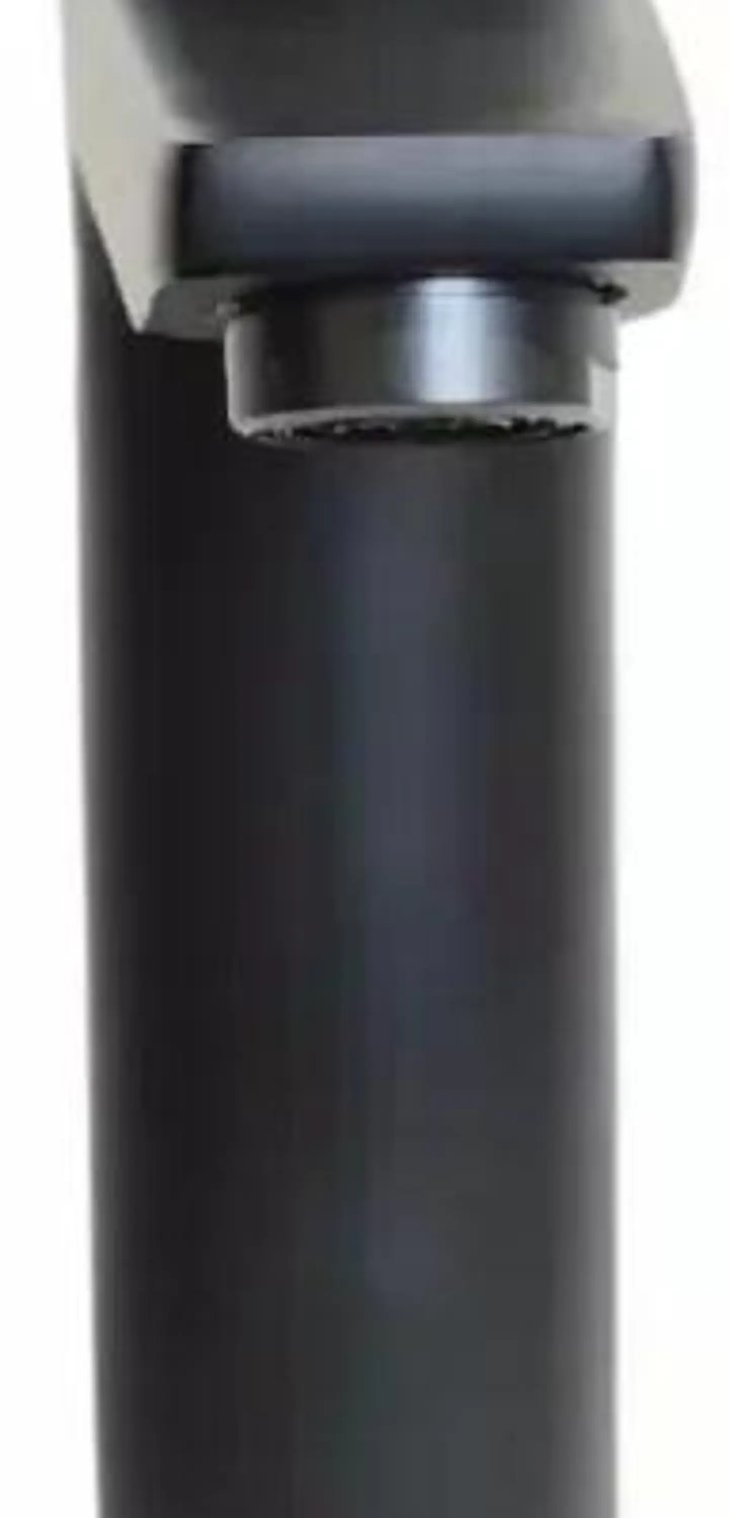 Llave Monomando Lavatorio Alto Notte Taumm Negro Mate 4