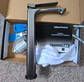 Llave Monomando Lavatorio Alto Kassel Taumm Deluxe Premium Gris Cepillado - Miniatura 4