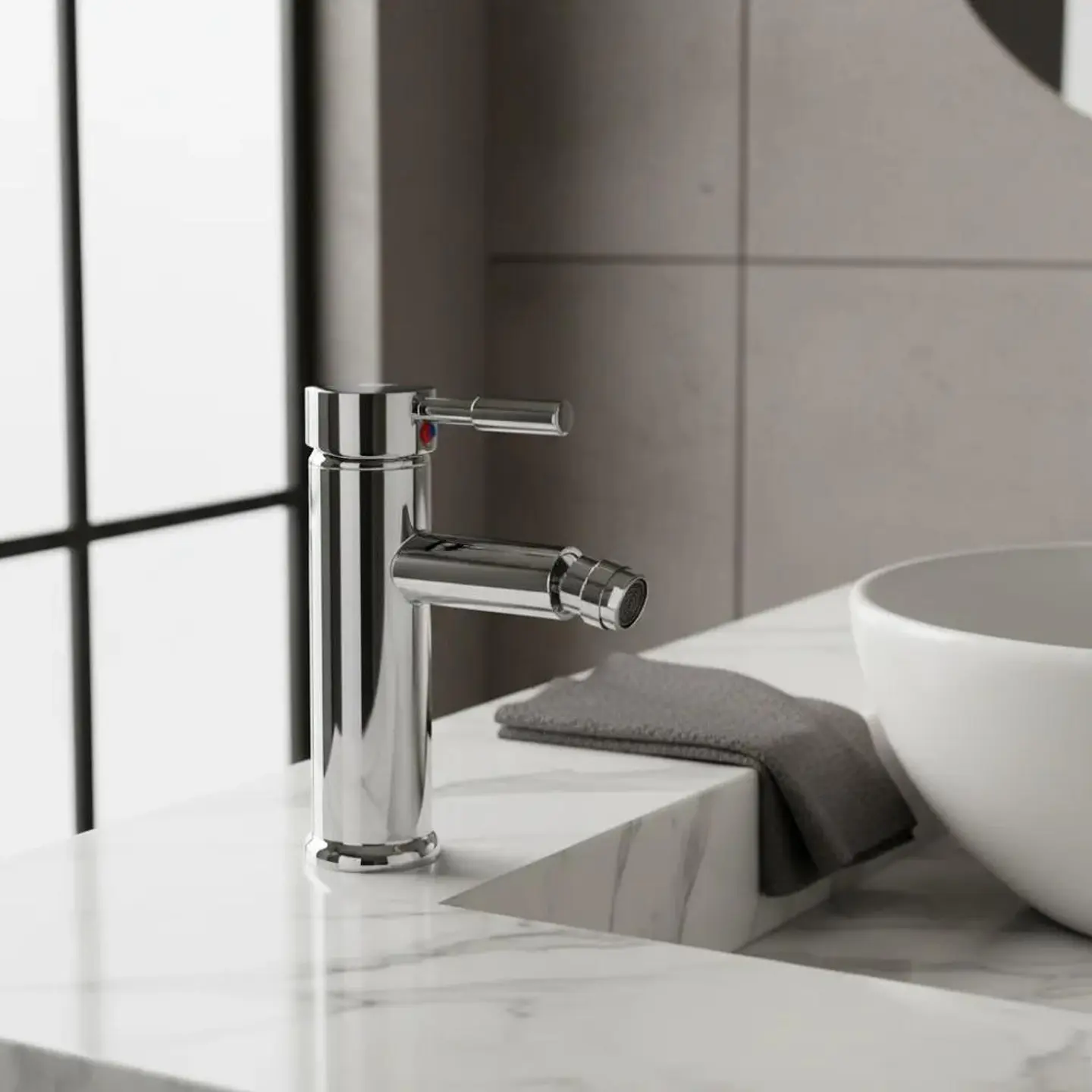 Llave Monomando Bidet Modern Taumm Grifo + Kit Instalación 1