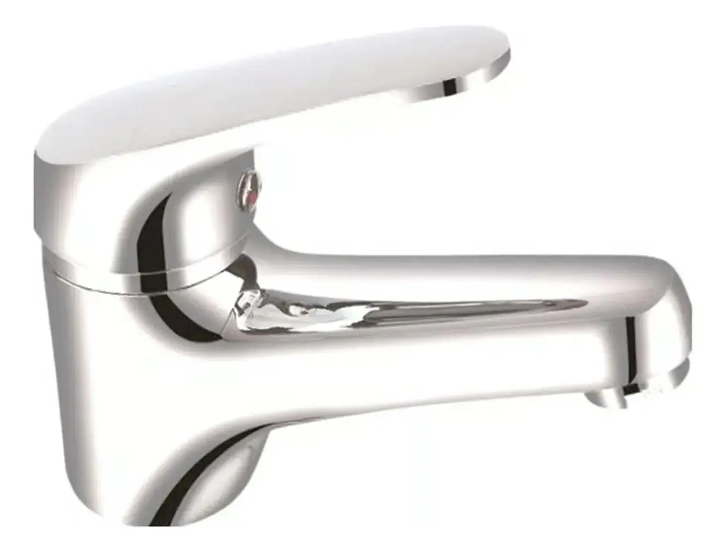 Llave Monomando Lavatorio Domenica Taumm Blanco Cromado 2