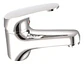 Llave Monomando Lavatorio Domenica Taumm Blanco Cromado - Miniatura 2