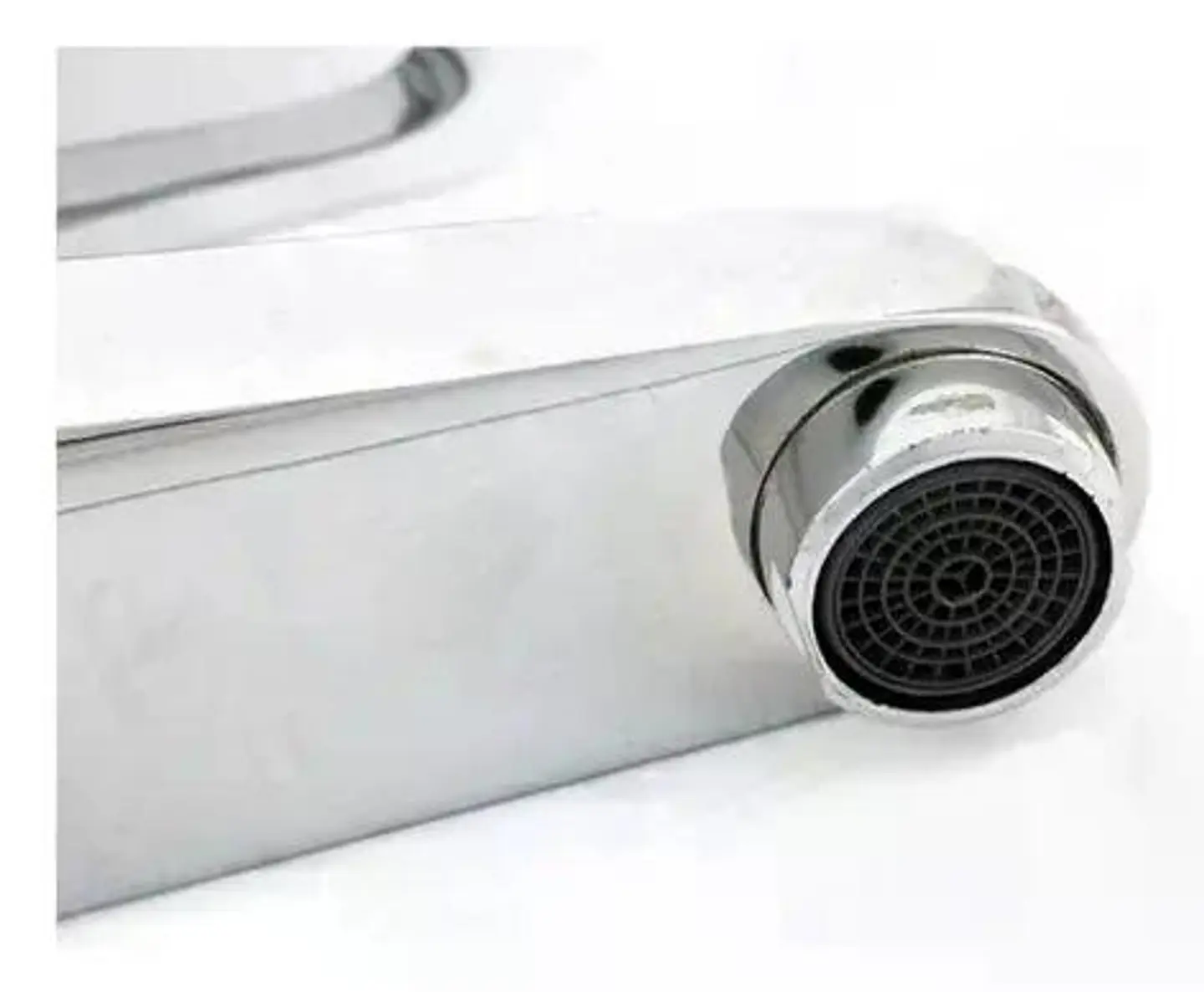 Llave Monomando Lavatorio Domenica Taumm Blanco Cromado 3