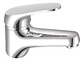 Llave Monomando Lavatorio Domenica Taumm Blanco Cromado - Miniatura 4
