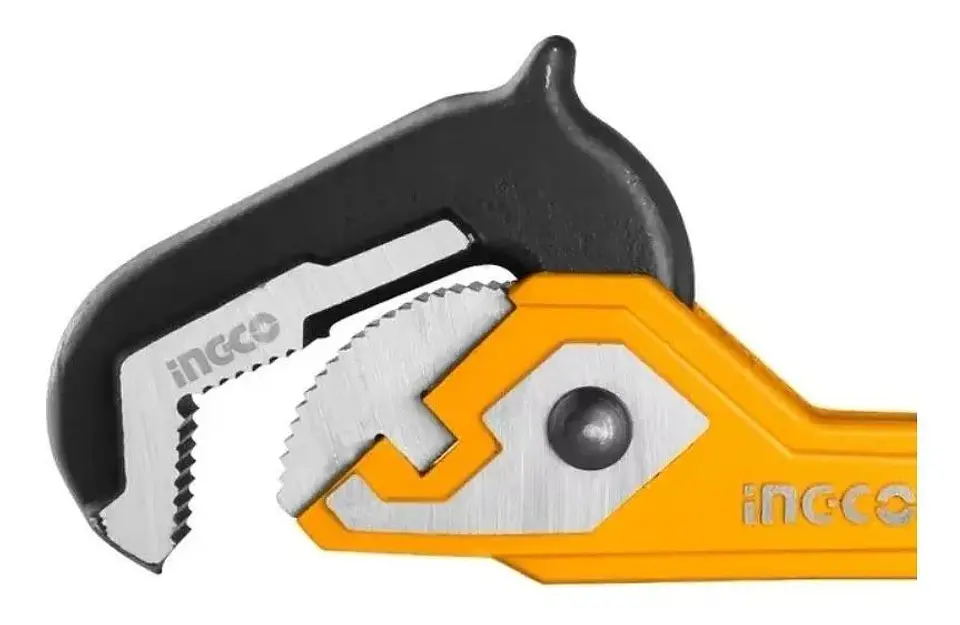 Llave Para Tubería Autoajustable Ingco 10 Pulgada Industrial Naranja Oscuro 2