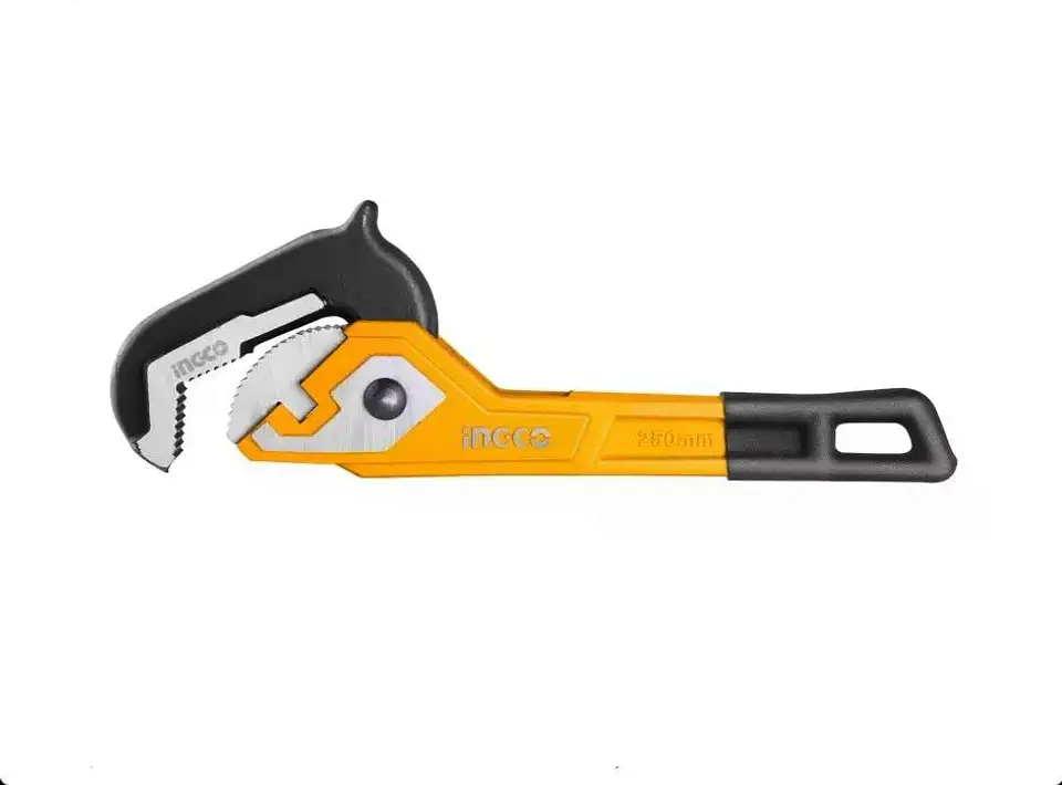 Llave Para Tubería Autoajustable Ingco 10 Pulgada Industrial Naranja Oscuro 4