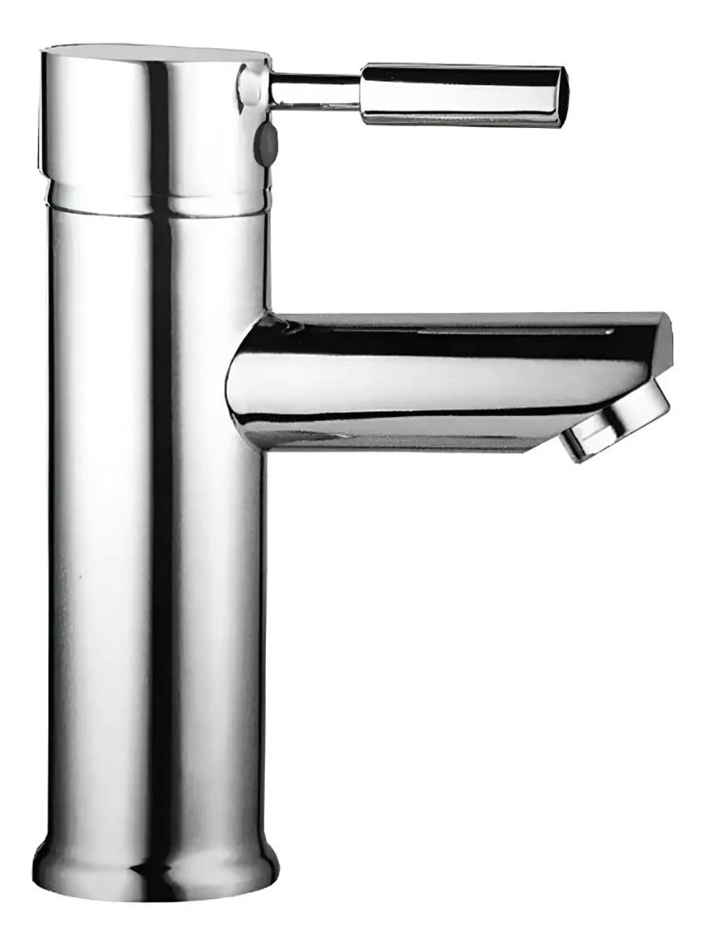 Llave Monomando Lavatorio Lavamanos Modern Plateado Cromado Plateado Brillante 1