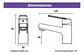 Llave Monomando Lavatorio Colomba Taumm Cromado Plateado Plateado Cromado - Miniatura 6