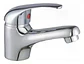 Llave Monomando Lavatorio Colomba Taumm Cromado Plateado Plateado Cromado - Miniatura 7