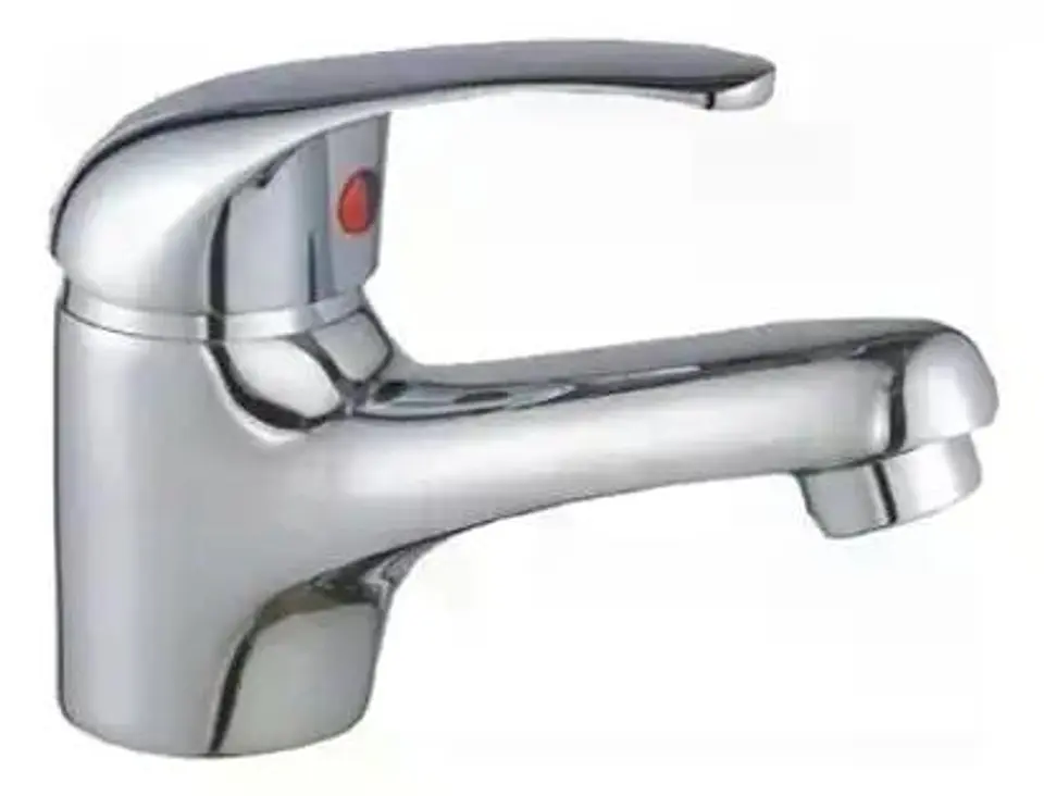 Llave Monomando Lavatorio Colomba Taumm Cromado Plateado Plateado Cromado 7